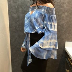 Venus Tie Dye Off The Shoulder Womens XL